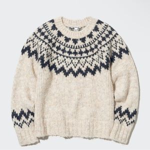 Uniqlo Crew Neck Long-Sleeve Sweater (Fair Isle)